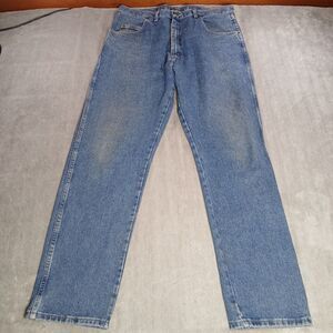 Wrangler Rugged Wear 38x34 Jeans Relaxed-Fit Industrial-Hardwear Denim Work 38